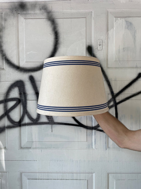 Striped Accent Lampshade, H10xW9"