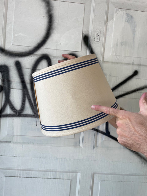 Striped Accent Lampshade, H10xW9"