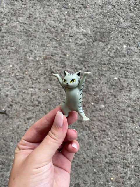 Striped Cat Figurine