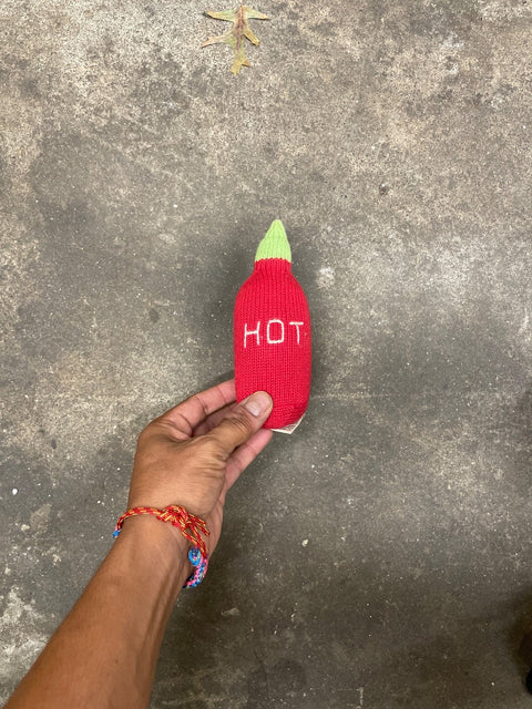 Stuffed Hot Sauce Bottle