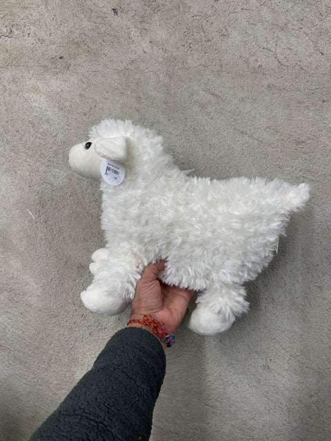 Stuffed White Fluffy Lamb Toy