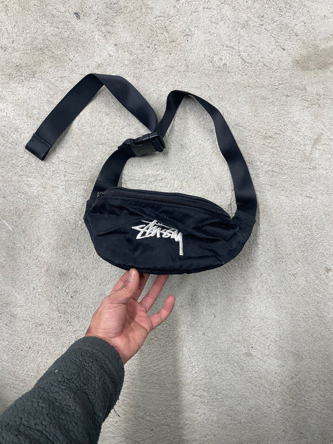 Stussy Black Waist Bag