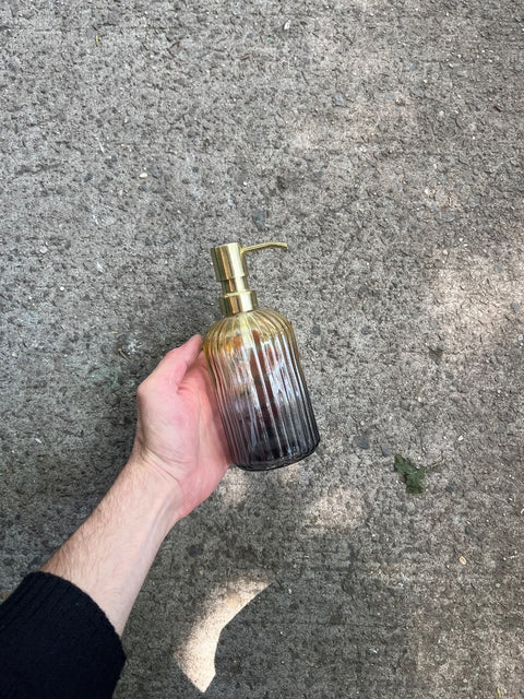 Stylish Ribbed Soap Dispenser