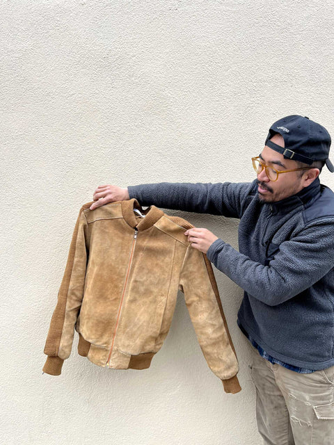 Stylish Suede Jacket, Size 36