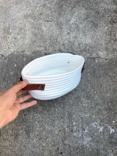 Stylish White Storage Basket