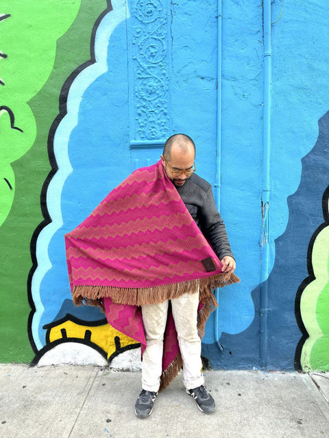 Stylish Woven Alpaca Shawl