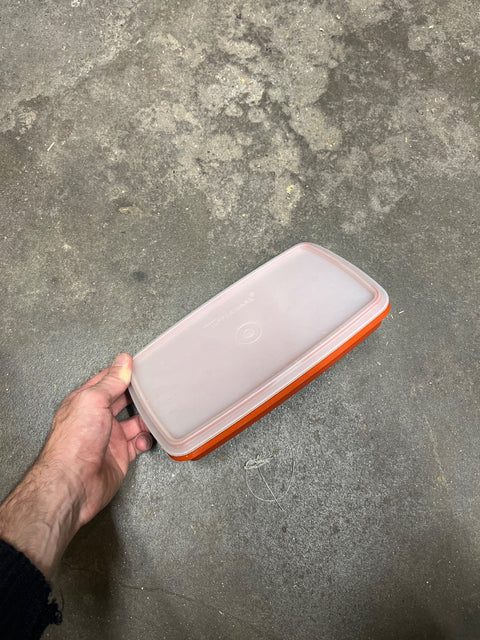 Super Flat Tupperware Storage Container