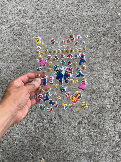 Super Mario Character Stickers