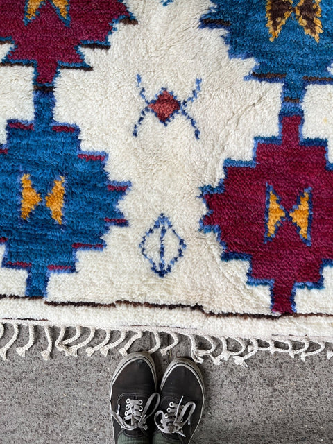 Super Nice & Thick Colorful Berber Style Area Rug, 60x100"