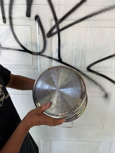 Super Slick Inoxriv Design+ Stainless Steel 7L Stock Pot & Lid Made In Italy