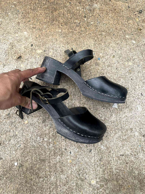 Swedish Black Clogs, Sz 37eu