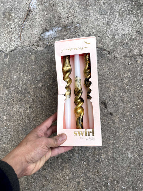 Swirl Candle Set