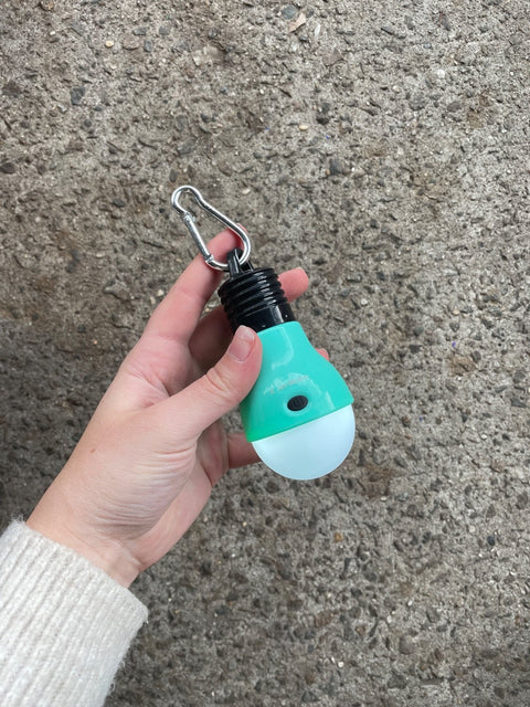 Teal Clip-On Camping Light
