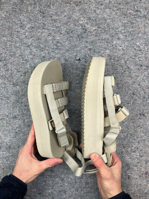 Teva Flatform Mevia Strappy Sandals, Size US 10 W or 41 EU