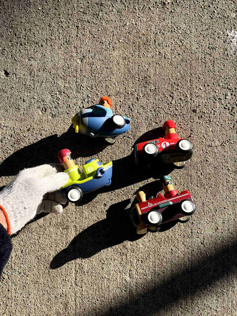 These Lil' Toy Vehicles That Move When You Press On Their Head