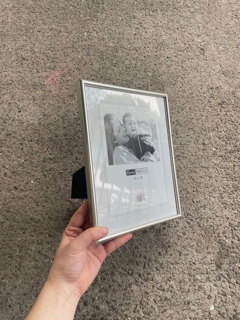 Thin Silver Standing Picture Frame, 8x10in