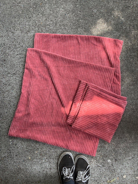 Three Pink Corduroy Pillow Cover Set, 23.5x23.5"