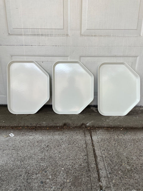 Three Retro Serving Trays