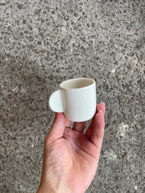 Tiny White Espresso Cup