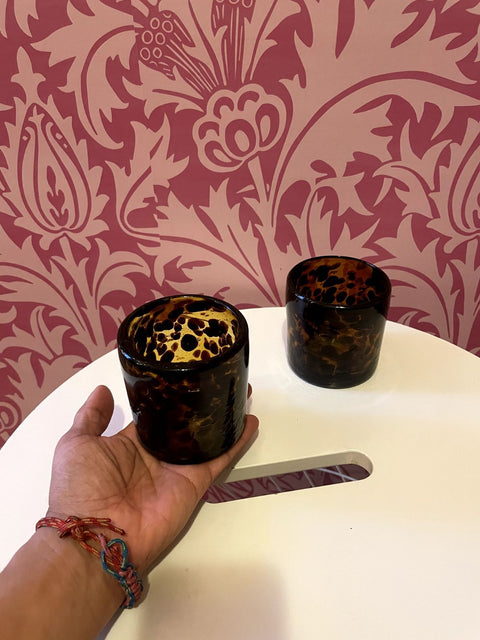 Tortoise Patterned Tumblers