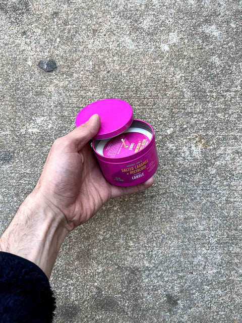 Trader Joe's Salted Caramel + Pistachio Candle