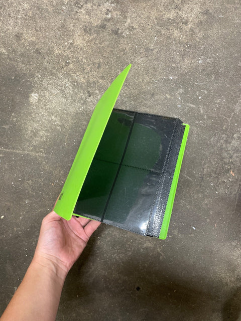 Trading Card Binder, Lime Green