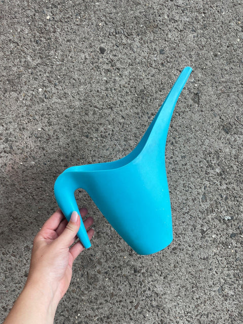 Turquoise Plastic Watering Can