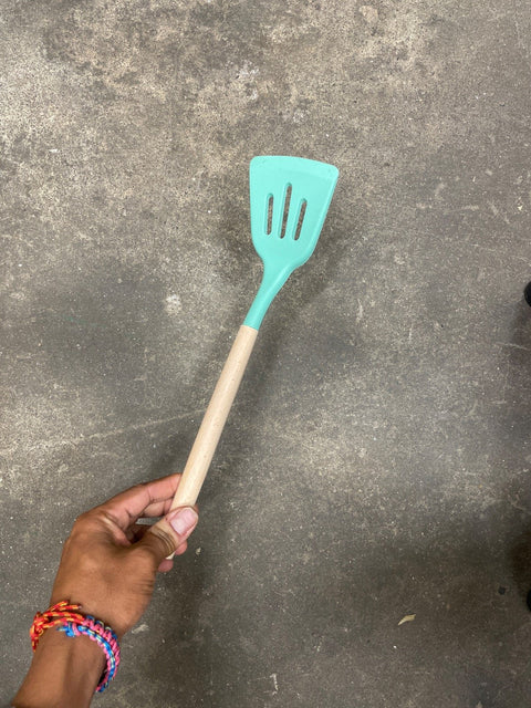 Turquoise Slotted Spatula