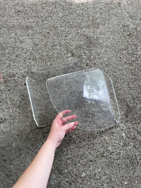 Two Acrylic Corner Shelves