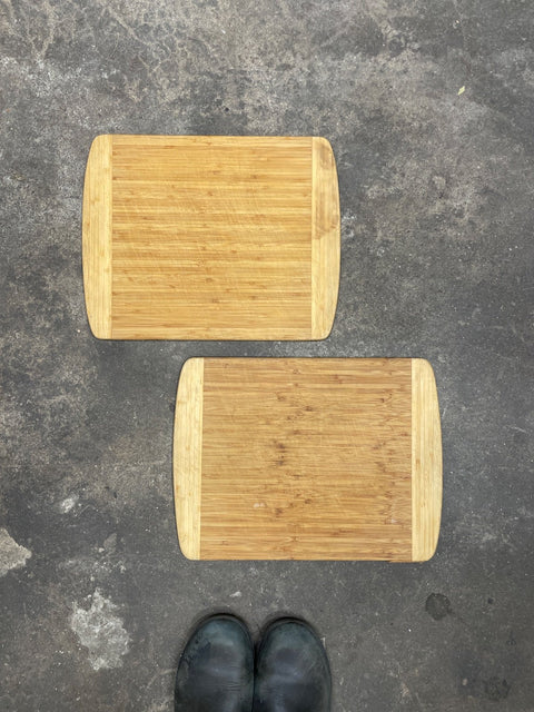 Two Bamboo Cutting Boards