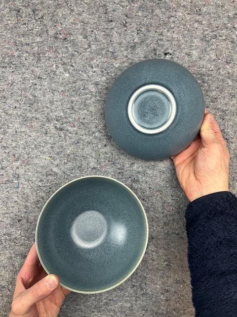 Two Pretty CB2 Stoneware Bowls