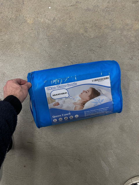 Two Brand New Memory Foam Pillows, Queen Size
