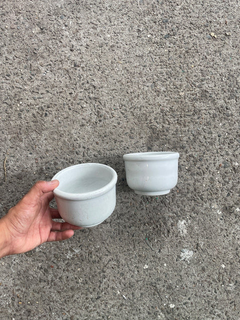 Two Ceramic Farmer Chic Bowls
