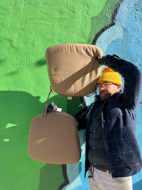 Two Comfy Sunbrella Chair Cushions
