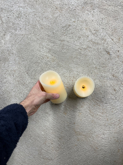 Two Flameless Candles