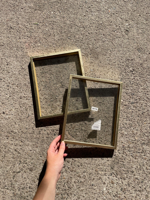 Two Golden Frames, 8 x 10 in