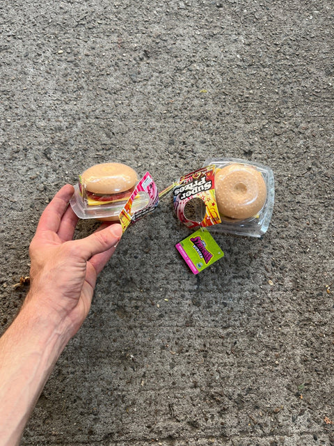 Two Hamburgers You Can Squeeze
