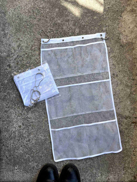 Two Hangable Mesh Storage Organizers