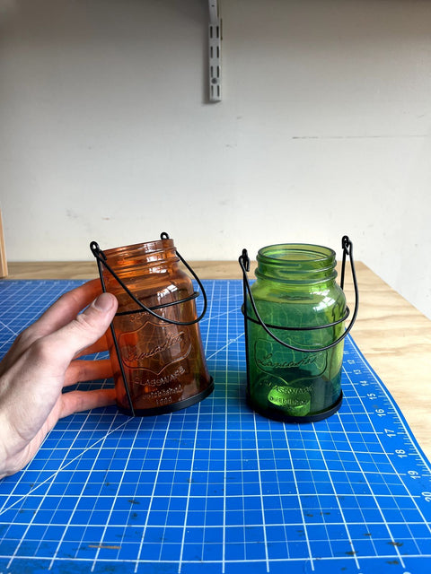 Two Lancaster Glassware Jars For Candles