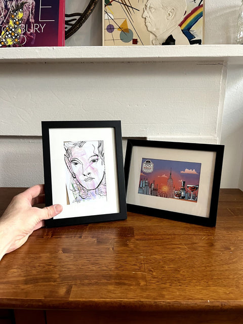 Two Lil' Black Frames, 7x9"