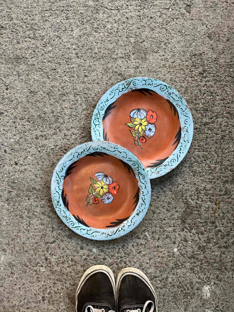 Two More Pretty Hand-Painted Plates