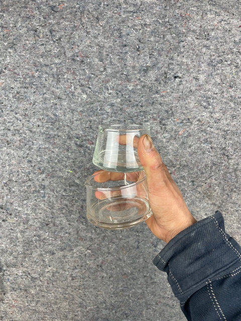Two Nested Glasses with a Pouring Lip