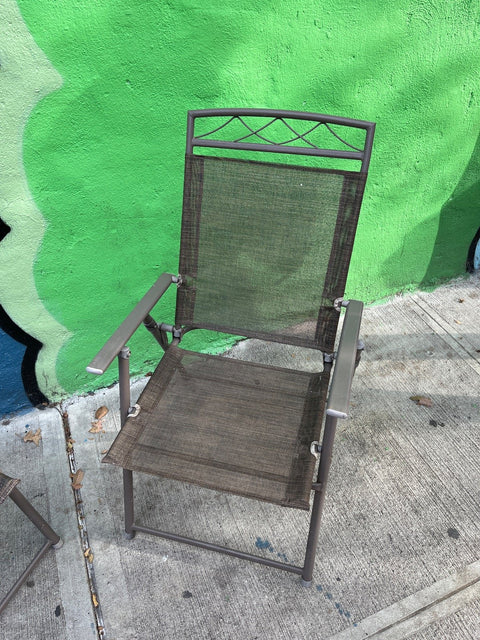 Two Outdoor Folding Chairs
