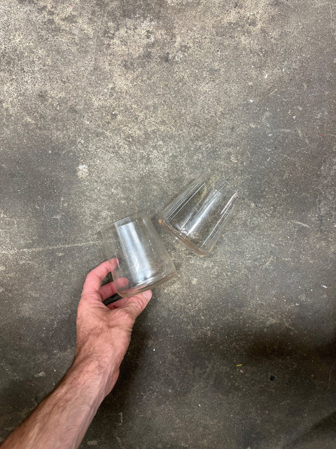 Two Pretty Glass Tumblers