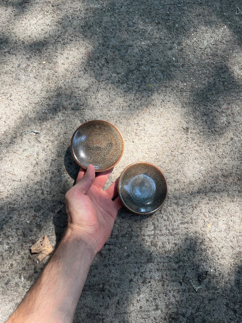Two Pretty Lil' Ceramic Dishes Set