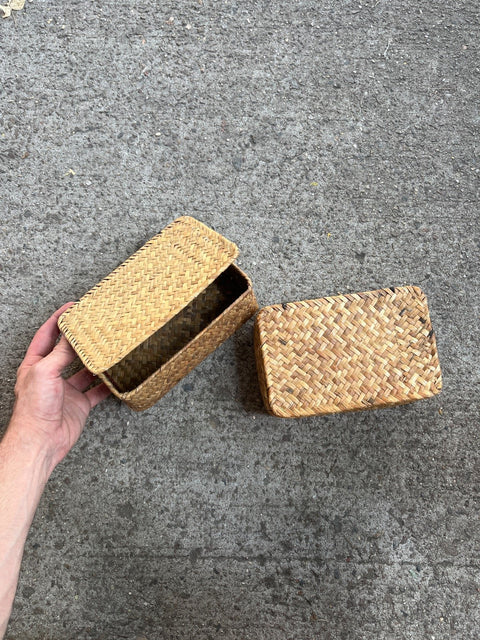 Two Pretty Woven Baskets