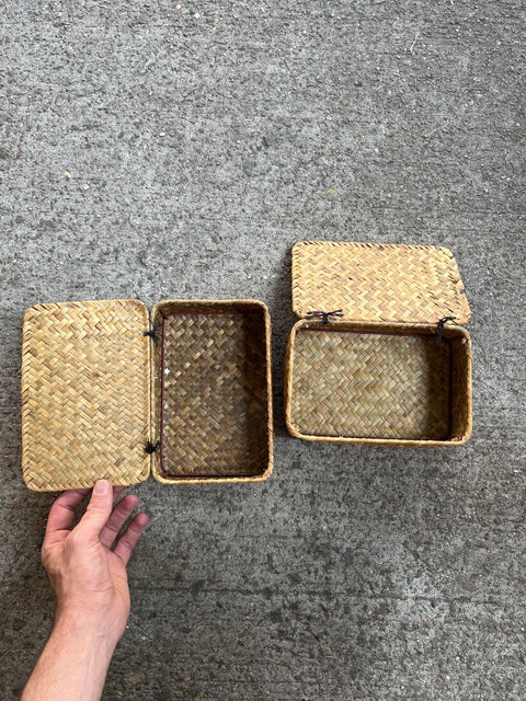 Two Pretty Woven Baskets