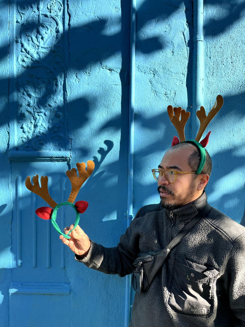 Two Reindeer Antler Headbands