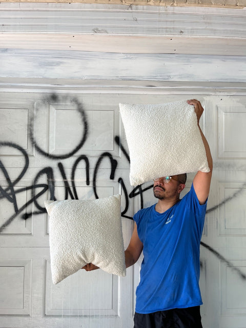Two Very Pretty Textured Throw Pillows