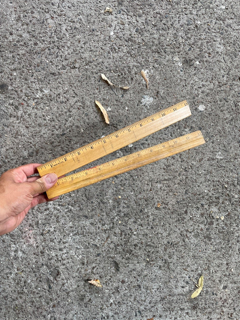 Two Wooden Rulers